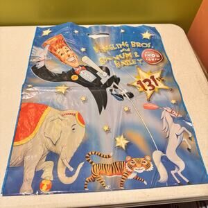 Ringling Brothers and Barnum & Bailey Circus Large Plastic Souvenir Bag Vtg 2000